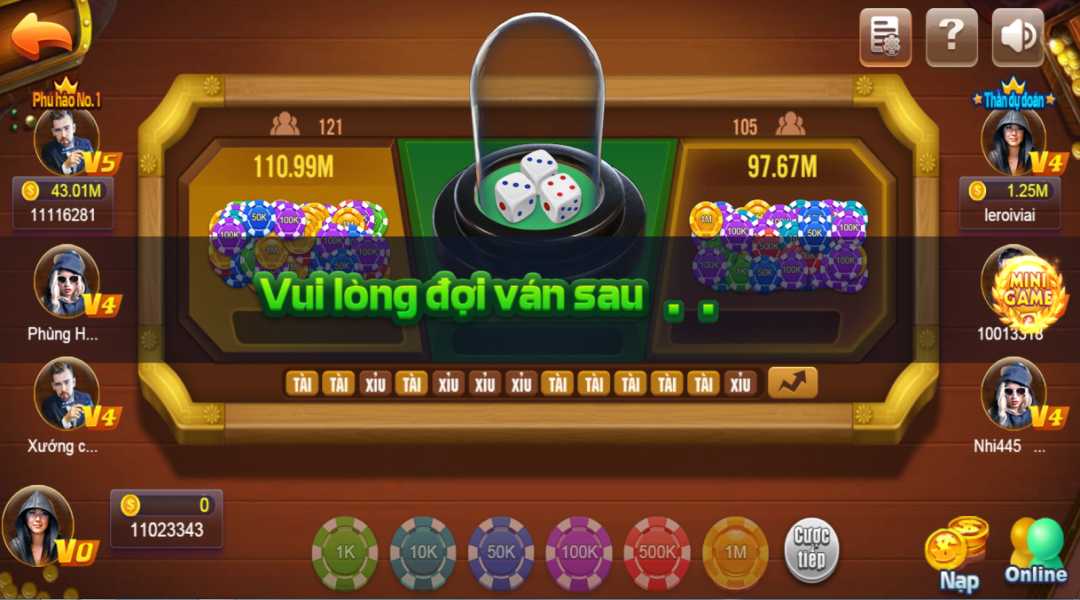 Game Tài xỉu 3D đơn giản tại 8US