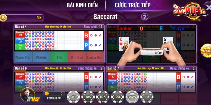 Tránh xa cửa hòa khi chơi Baccarat trực tuyến 8US